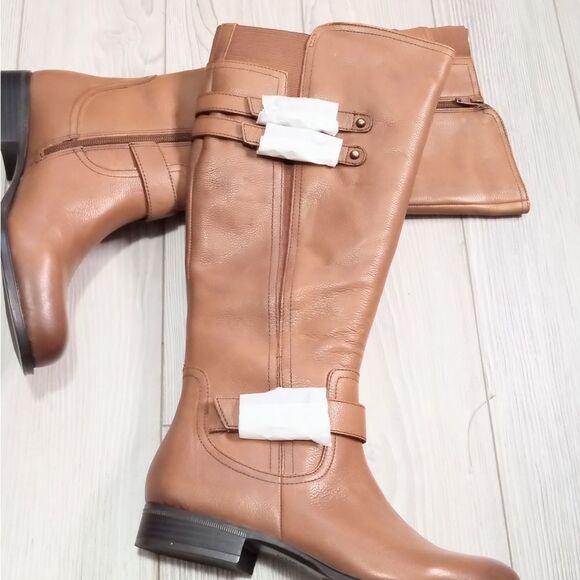 (T-4123)  Women's Naturalizer Jessie Wide Calf Riding Boot Sz 8 - Picture 4 of 12